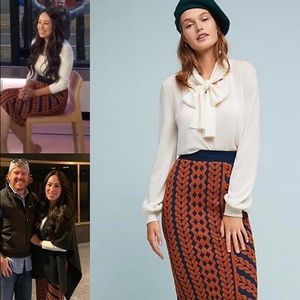 Geometric pencil skirt by Maeve